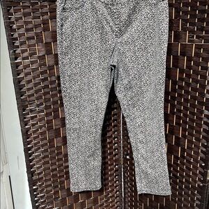 Chico's Black and White Leopard Print Pants